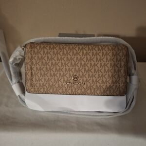 Michael Kors Brown Logo Crossbody